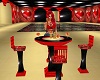 Red Heart Table Set
