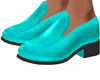 Teal Loafers