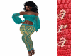 boho pants turquesa