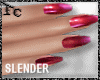 Cranberry Slender Nails