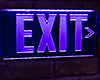 Lit Exit Sign