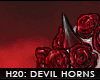 ! devil. horns & roses