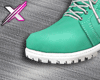 X | Teal Casual Boots