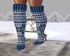 Blue winter boots