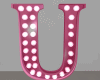 Anim Pink Letter U Sign