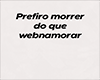 Webnamoro plaquinha