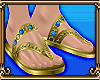 King Hydros Gold Sandals