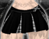 black plaid miniskirt