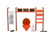 Orange Toilet Set