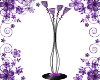 Purple Etched Floor Lamp