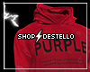 pb red hoodie+