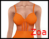 Toria Orange Dress - Zoa