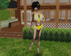 Frilly Yellow Bikini