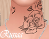 R ♡ Neck Tattoo #1