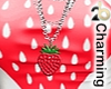 strawberry necklace