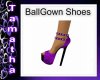 Purple Ballgown Heels