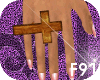f. Cross* Wooden Ring