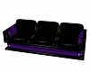 purple & black couch