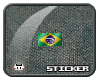 O" Brazil Pixel Flag