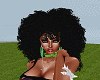 BLACK CURLY DREADS AFRO