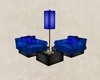 Corner Chairs w/lamp Blu
