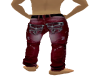Mens Red Jeans 