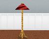 RED N GOLD STAND LAMP