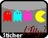 {Illy} Pac-Man Sticker