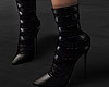 [D]   BOOTS BLACK LEATHE