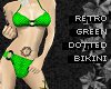 [P] bikini green dotted