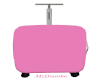 Plain Pink luggage