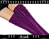 Az|Purple Socks Blk