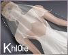 K white sheer  veil