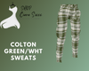 Colton Green/Wht Sweats