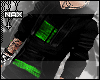 *NAX Hoodie green stripe