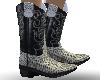 snake skin boots