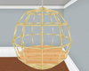 Gold Rotating Dance Cage