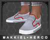 ! Shoes Gray Orang line