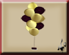 Gold N Burgundy Balloons