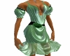 (Msg) Green Draped Dress