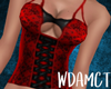 |W| Laced Corset Red