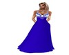 robe bleue et blanche