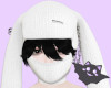 ☽ Bunny Mask Black V2