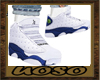 13's navy Male shoes