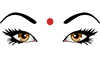 Effect eyes hindu