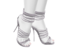 Silver Strappy Heels