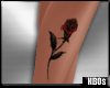 Chinese Rose tattoo Leg