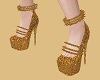 Gold Sequin Heels