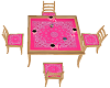 square table pink