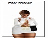 waiter or waitress pad